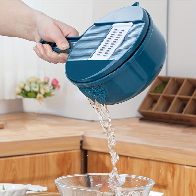 12-In-1 Multi-Functional Vegetable Chopper Carrots Potatoes Manually Cut Shred Slicer Radish Grater Kitchen Tools Vegetable Cutter For Hotel/Commercial