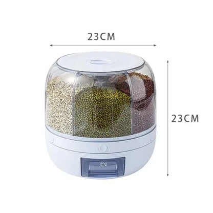 Rotating Rice Dispenser 6-Grids