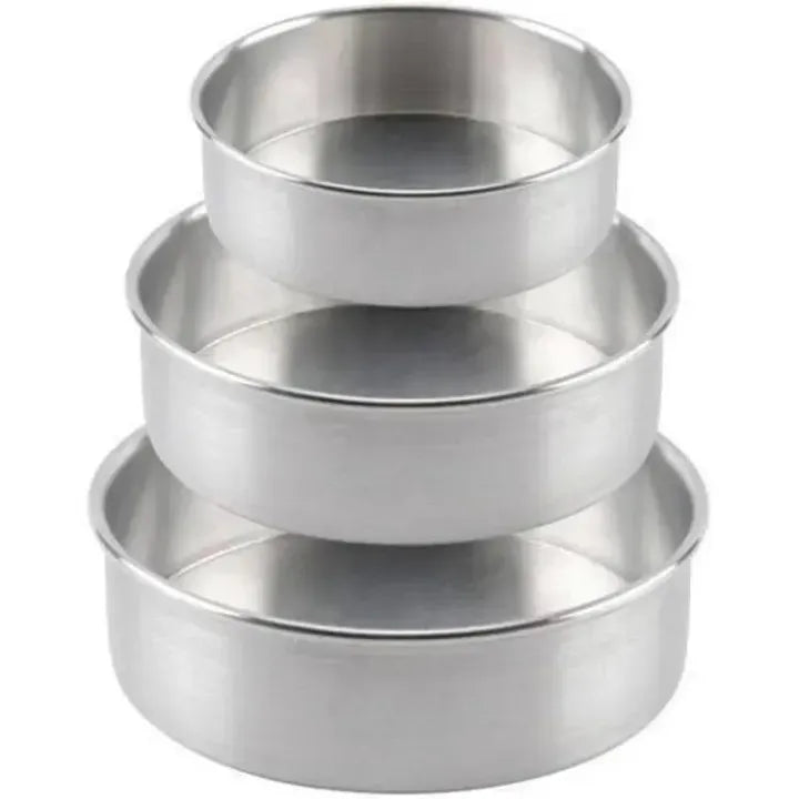 cake pan - 3 pcs cake pan set and single - jass cake pan 6,7 and 8 inches - baking pan - cakepan mold set