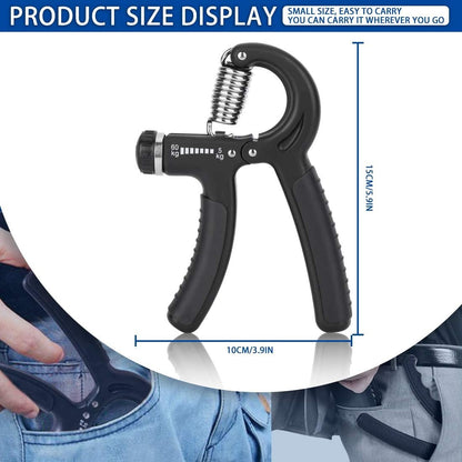 SP Dealz Counter 10KG To 60KG Weight Adjustable Professional Counter Hand Gripper for Men & Women | Counter Hand Grip|Finger Exerciser|Power Gripper