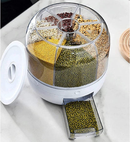 Rotating Rice Dispenser 6-Grids